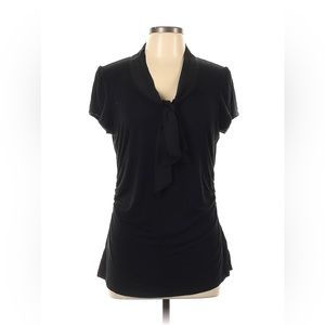 White House Black Market | Bow Neck |Ruched Sleeve Blouse
